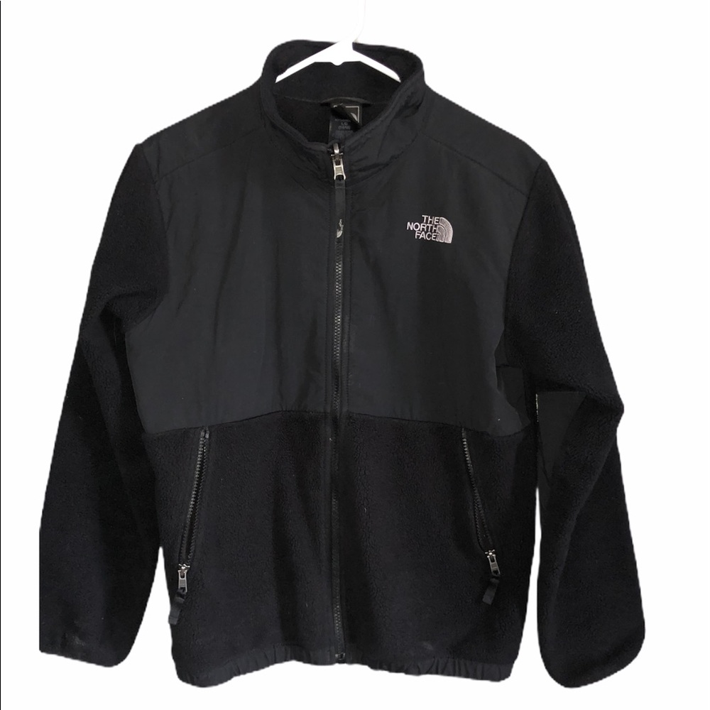 Black North Face Zip Up Jacket